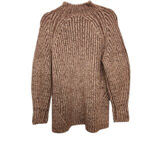 Ava & Viv Mauve/White Mock Turtleneck Sweater Size X